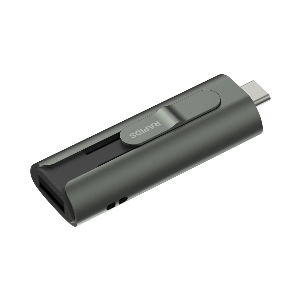 Memoria USB Dual impulsado por SSD Core / 512 GB / USB-C y USB-A / 1000 MB/s de Escritura