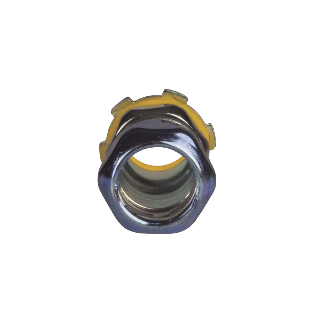 Conector de Compresión Impermeable Aislado de Acero Galvanizado para Pared Delgada de 1 1/2" .