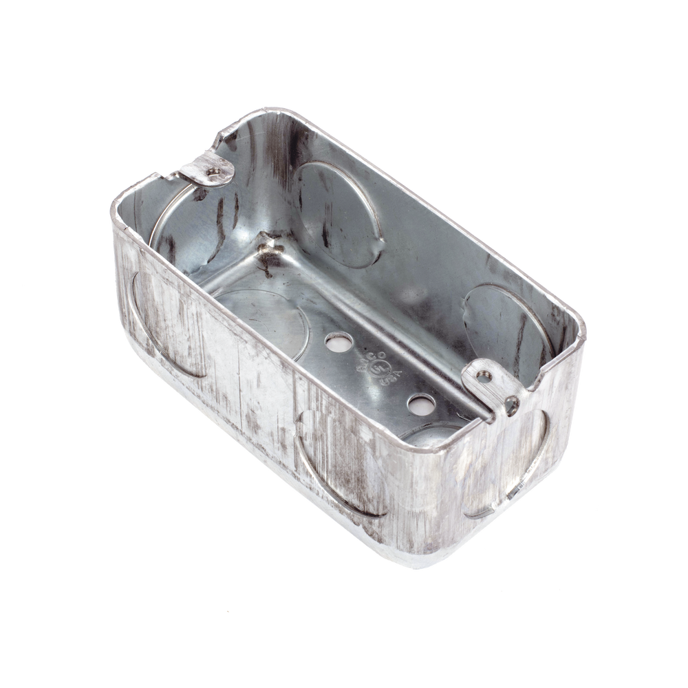 Caja (Chalupa) 4x2" / Profundidad 1-7/8" / 7 Entradas de 3/4" / Troquelada.