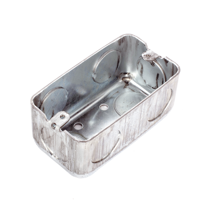 Caja (Chalupa) 4x2" / Profundidad 1-7/8" / 7 Entradas de 3/4" / Troquelada.
