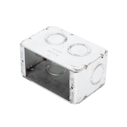 Caja (Chalupa) Multigang de 1 Gang/ Profundidad de 2-1/2 Pulgadas (6.35 cm)/ 8 TKO (1/2 y 3/4).