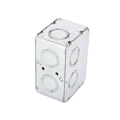 Caja (Chalupa) Multigang de 1 Gang/ Profundidad de 2-1/2 Pulgadas (6.35 cm)/ 8 TKO (1/2 y 3/4).