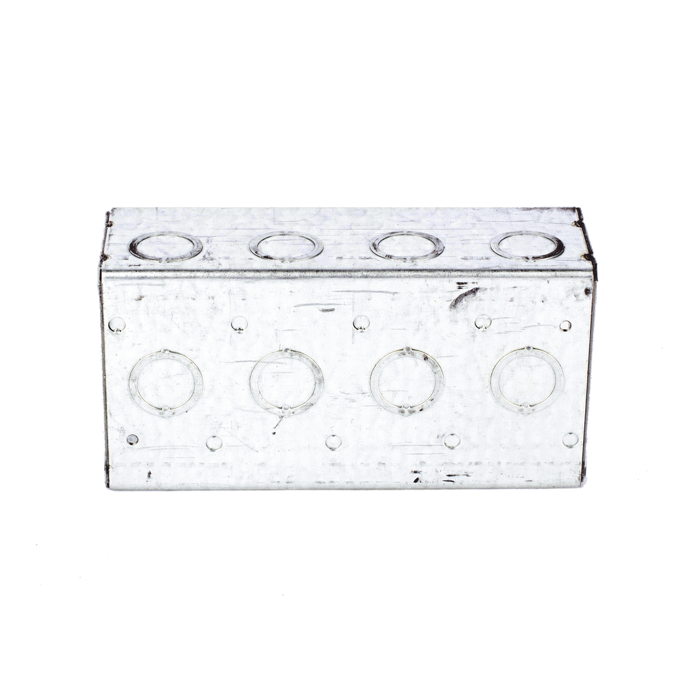 Caja Multigang de 4 Gangs,/ Profundidad de 2-1/2"/ 20 TKO (1/2"- 3/4").