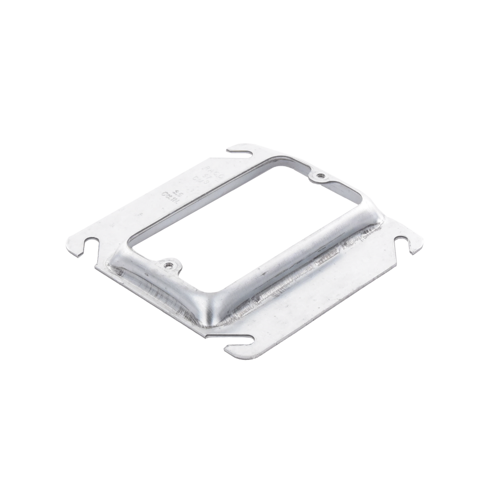 Sobretapa Cuadrada Galvanizada  de 4", realce de 1/2".
