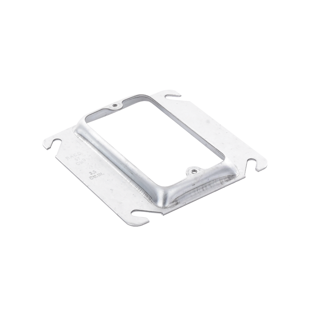 Sobretapa Cuadrada Galvanizada  de 4", realce de 1/2".