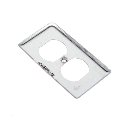 Tapa Metálica 4"X2"/ Para tomacorriente Duplex.