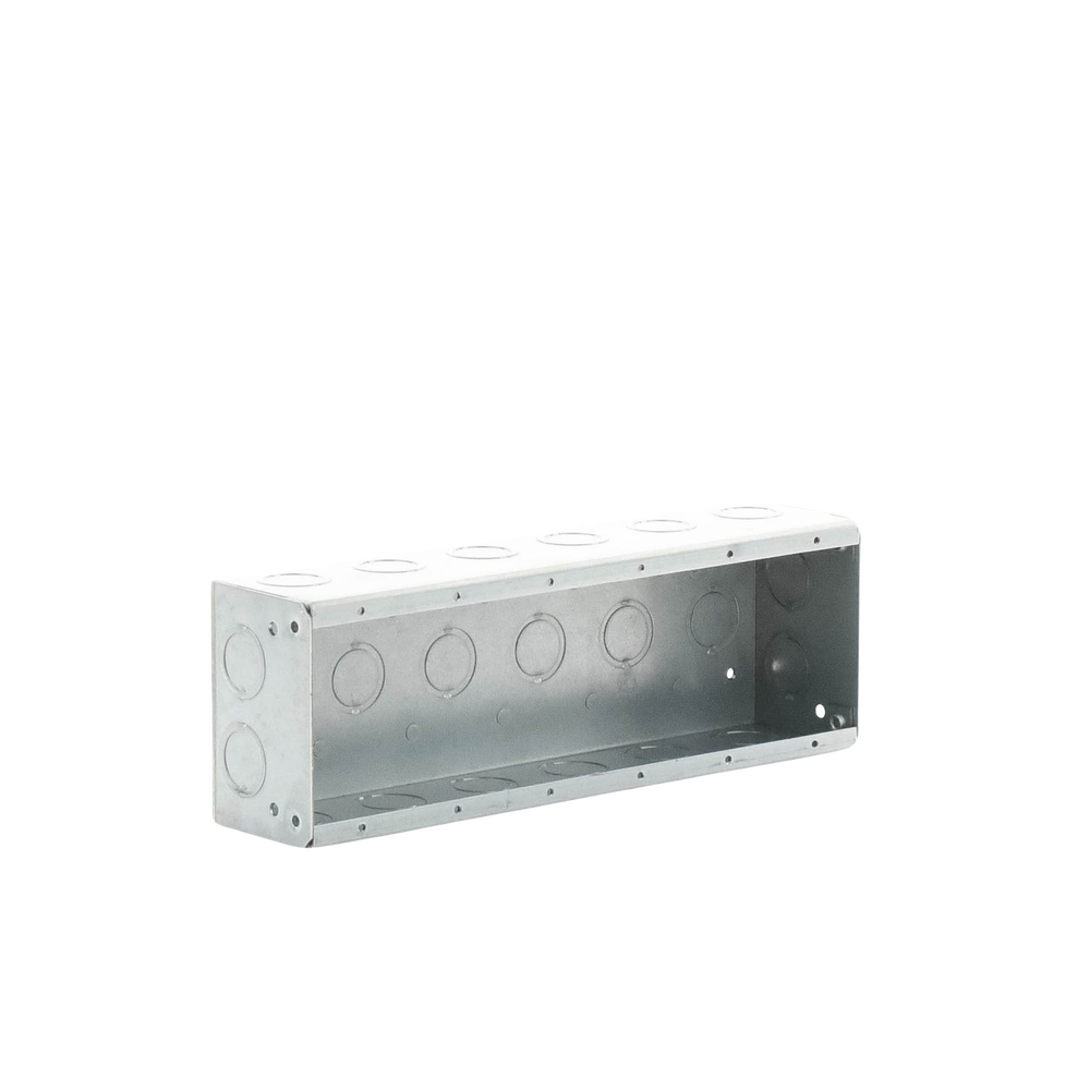 Caja de 6 Gang/Profundidad 2 1/2"/28 Entradas 1/2"-3/4".