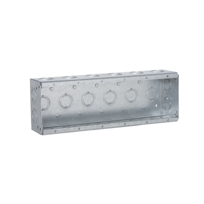 Caja de 6 Gang/Profundidad 2 1/2"/28 Entradas 1/2"-3/4".