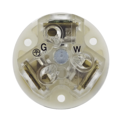 Clavija Negra 15 A 125 V CA 2 Polos 3 Hilos (NEMA 5-15P).