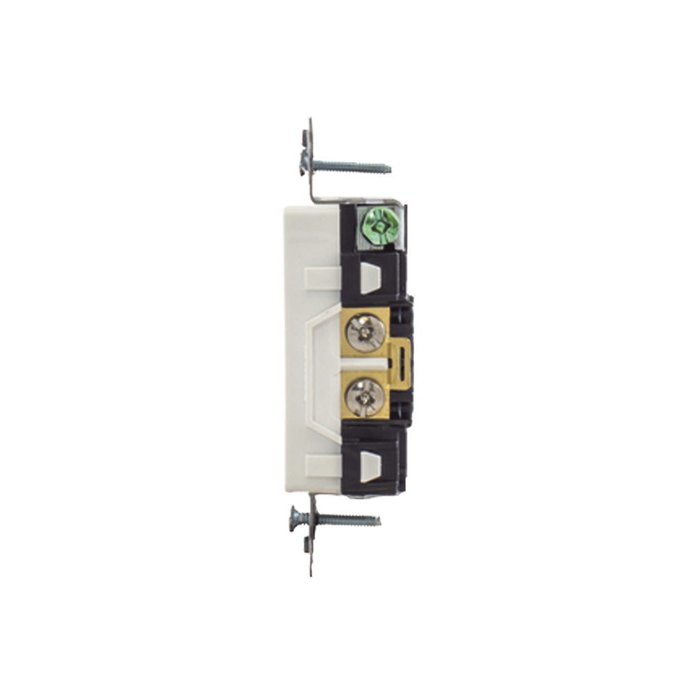 Contacto Duplex Decorador 20 A 125V / 2 Polos 3 Hilos/ Nema 5-20 R / Color Blanco.