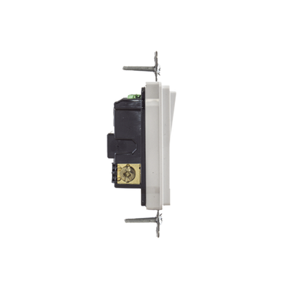 Interruptor Decorador de 20 A 120-277 V CA/ 3 Vías/ Cableado Lateral y Posterior / Color Blanco.