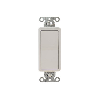 Interruptor Decorador de 20 A 120-277 V CA/ 3 Vías/ Cableado Lateral y Posterior / Color Blanco.