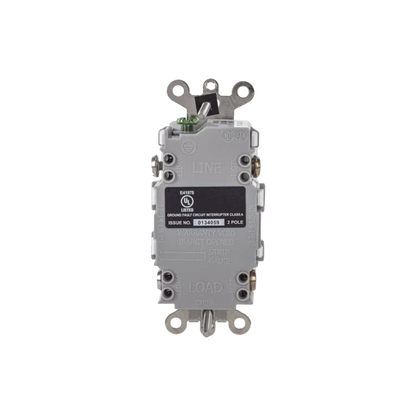Contacto GFCI 20 A 125 V / Resistente a Intemperie / A prueba de manipulaciones / Color Blanco (Nema 5-20R) / Grado Industrial.