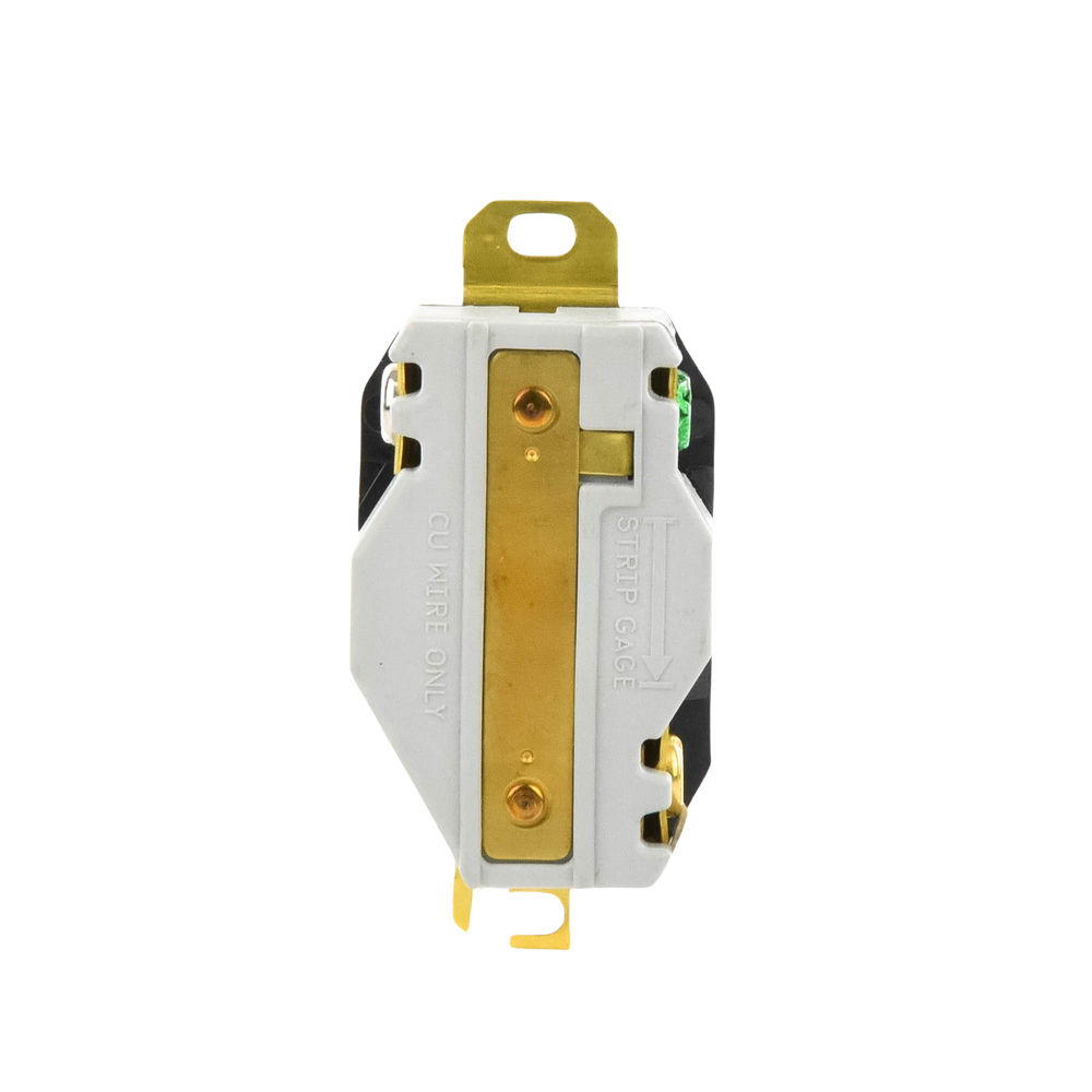 Receptáculo de Media Vuelta Industrial 30 A 125 V CA 2 Polos 3 Hilos (Nema L5-30R) Color Negro