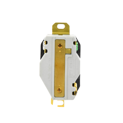 Receptáculo de Media Vuelta Industrial 30 A 125 V CA 2 Polos 3 Hilos (Nema L5-30R) Color Negro