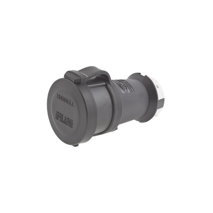 Conector Industrial con Bloqueo de Media Vuelta / 30 A 120/208 V CA / Nema L21-30R / 4 Polos 5 Hilos / Color Blanco y Negro / Grado Industrial
