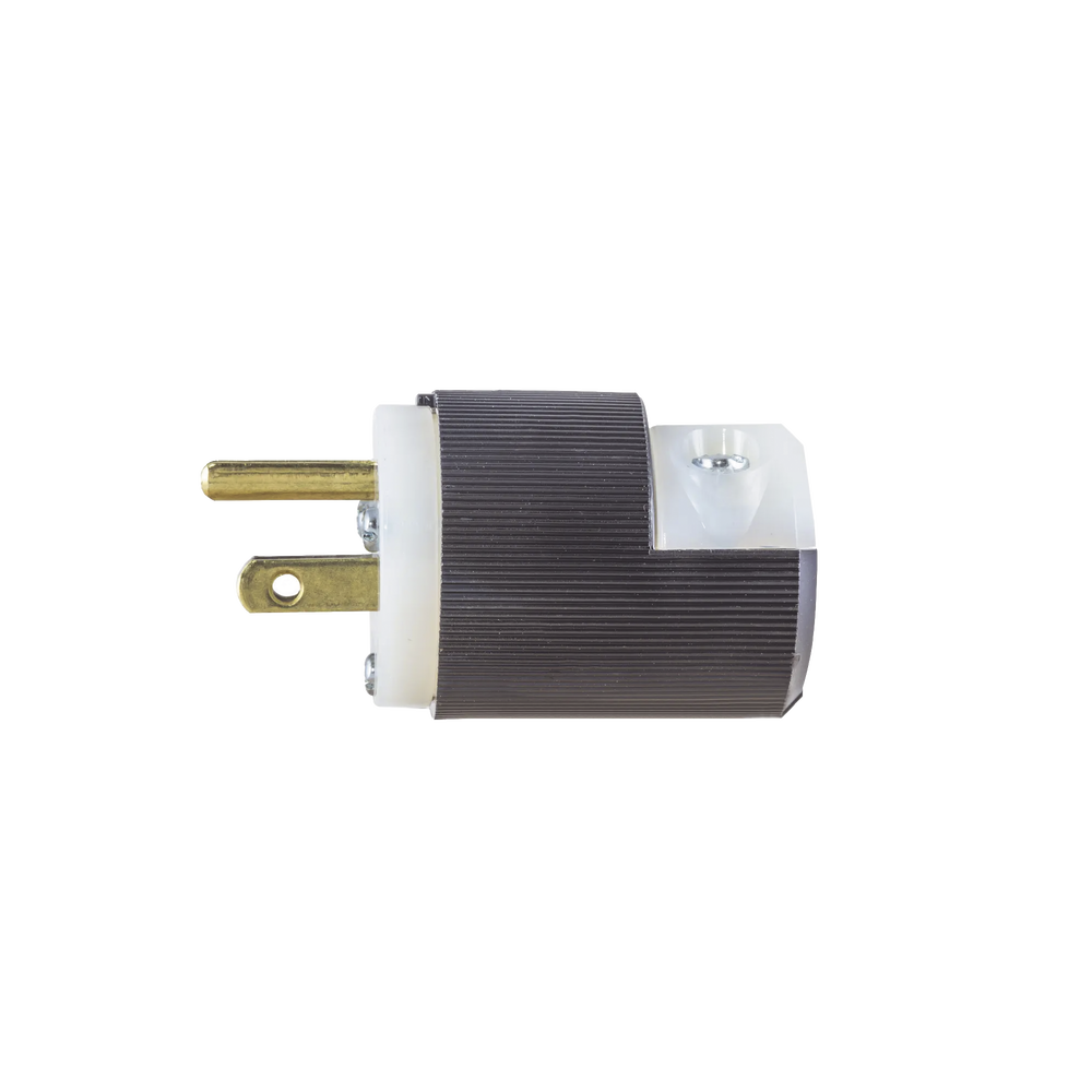 Clavija Entrada Recta/ 15A 125V/ 2 Polos 3 Hilos/ Nema 5-15P/ Grado Industrial- Comercial.
