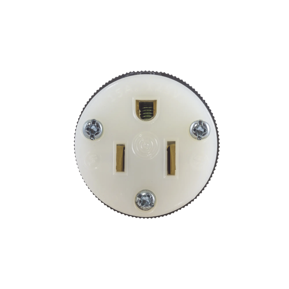 Conector Entrada Recta/ 15A 125V/ 2 Polos 3 Hilos/ Nema 5-15R/ Grado Industrial- Comercial.