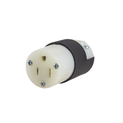 Conector Entrada Recta/ 15A 125V/ 2 Polos 3 Hilos/ Nema 5-15R/ Grado Industrial- Comercial.