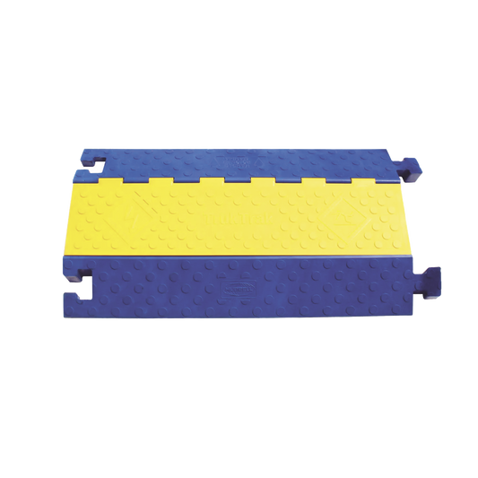 Gestión de Cableado Kellems / Truk Trak de 2 Canales / Color Azul y Amarillo
