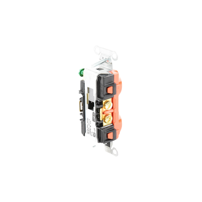 Contacto Dúplex Conexión a Tierra Aislada/ 15A 125V/ 2 polos 3 Hilos/ Nema 5-15R /Grado Comercial/ Color Naranja.
