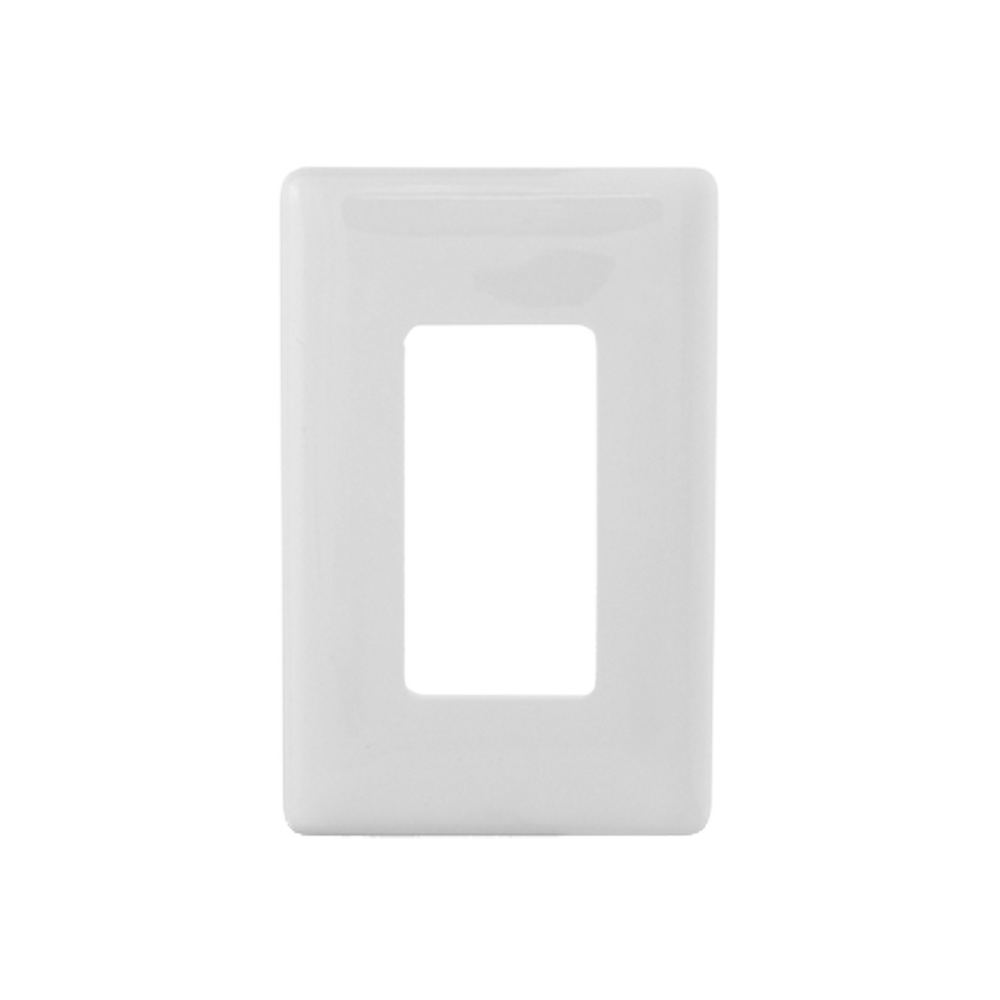 Tapa para Contacto Rectangular/ Tornillos no visibles / Color Blanco.
