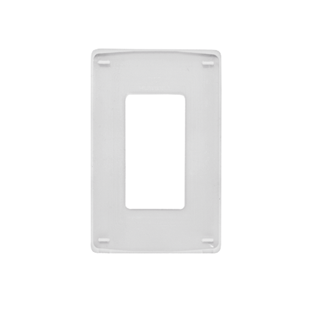 Tapa para Contacto Rectangular/ Tornillos no visibles / Color Blanco.
