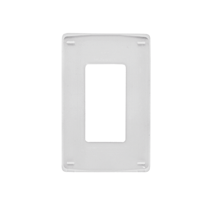 Tapa para Contacto Rectangular/ Tornillos no visibles / Color Blanco.