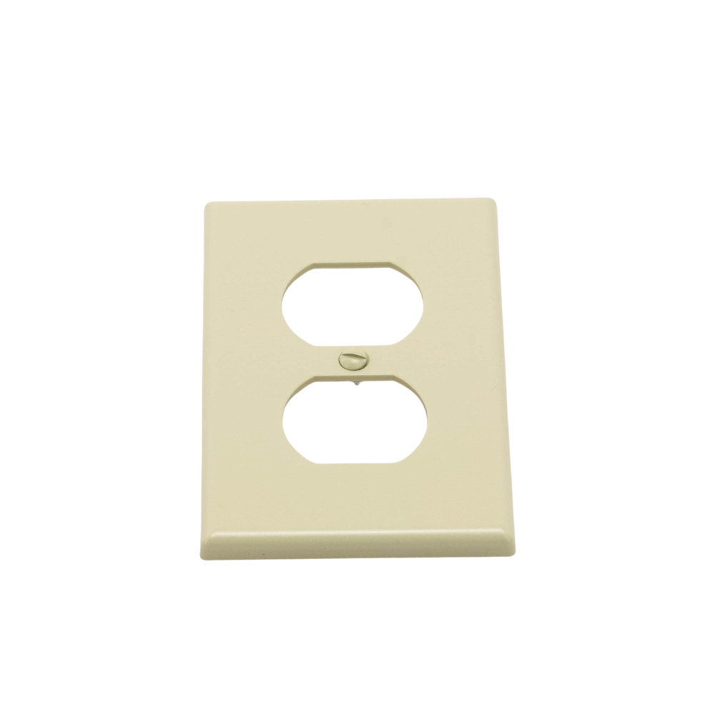 Placa de Pared para Contacto Duplex Color Marfil.