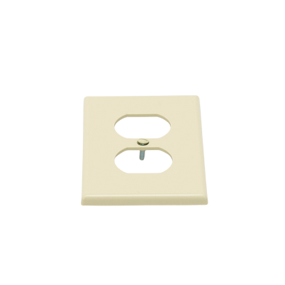 Placa de Pared para Contacto Duplex Color Marfil.