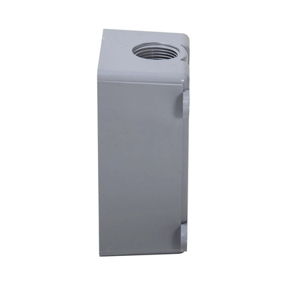 Caja Impermeable de 1 Gang / Profundidad de 2 Pulgadas (5.08 cm) / Cuenta con 3 Salidas Roscadas para Tubería de 1/2 Ó 3/4 / Color Gris