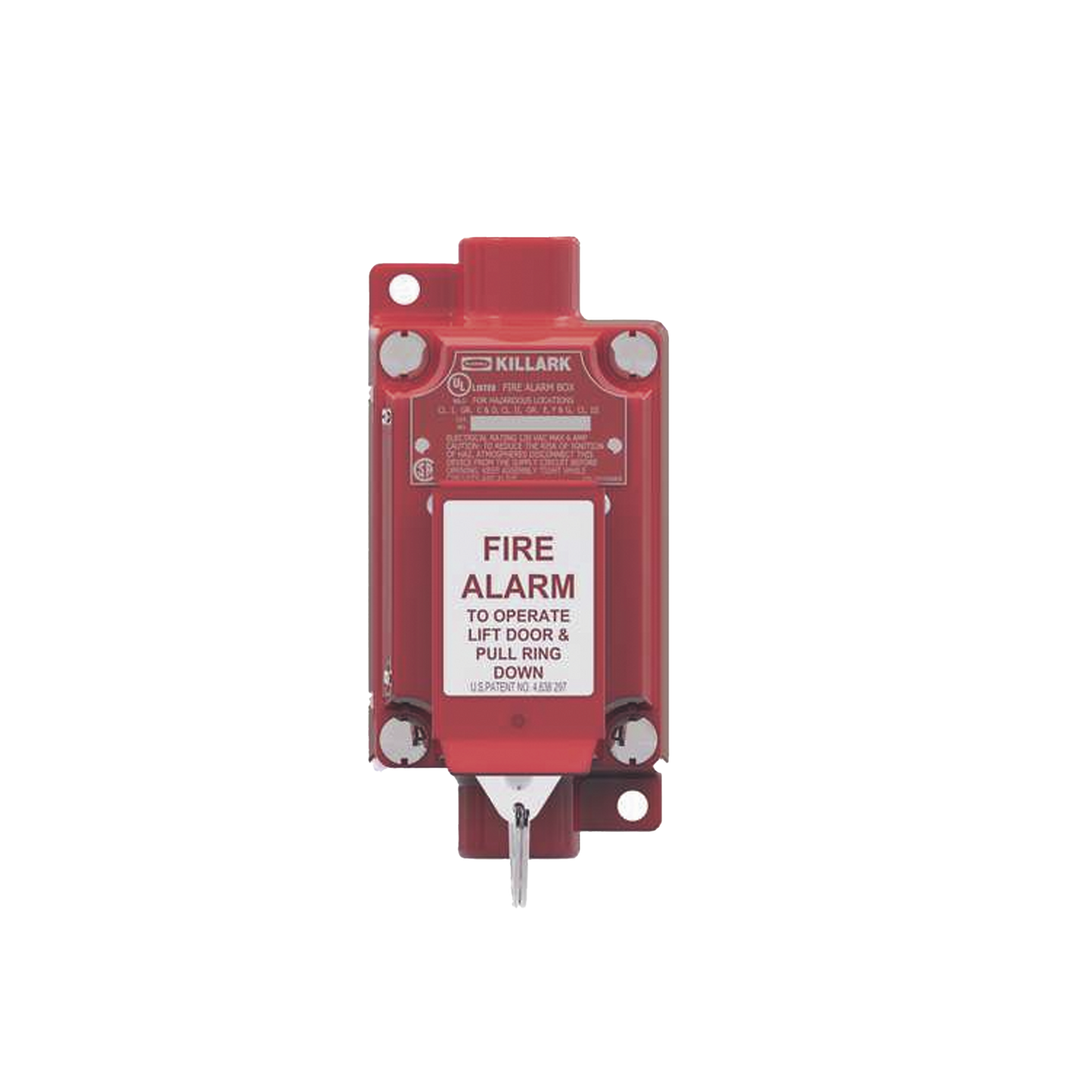 Estación de alarma contra incendios con activación por anillo de tracción /  3/4 pulgadas / 2NO/2NC.