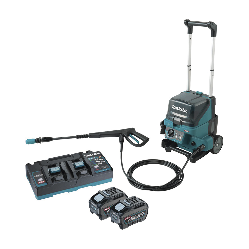 Hidrolavadora Inalámbrica de 11.5 Mpa. con Manguera de 5m, incluye dos Baterías BL4050 de 40V, 5A y Cargador DC40RB