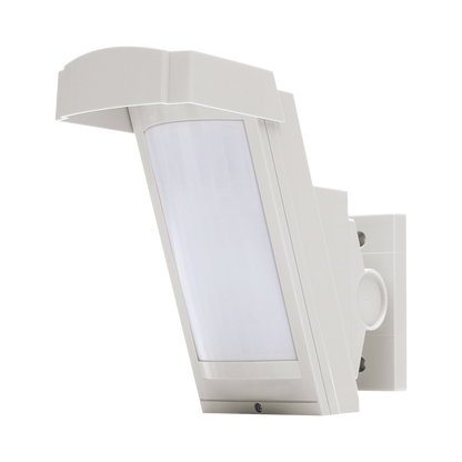 Detector de Movimiento / 100% Exterior /  Cableado / Hasta 12 metros a 85° de cobertura/ Instalación a 3 metros / Compatible con cualquier panel de alarma
