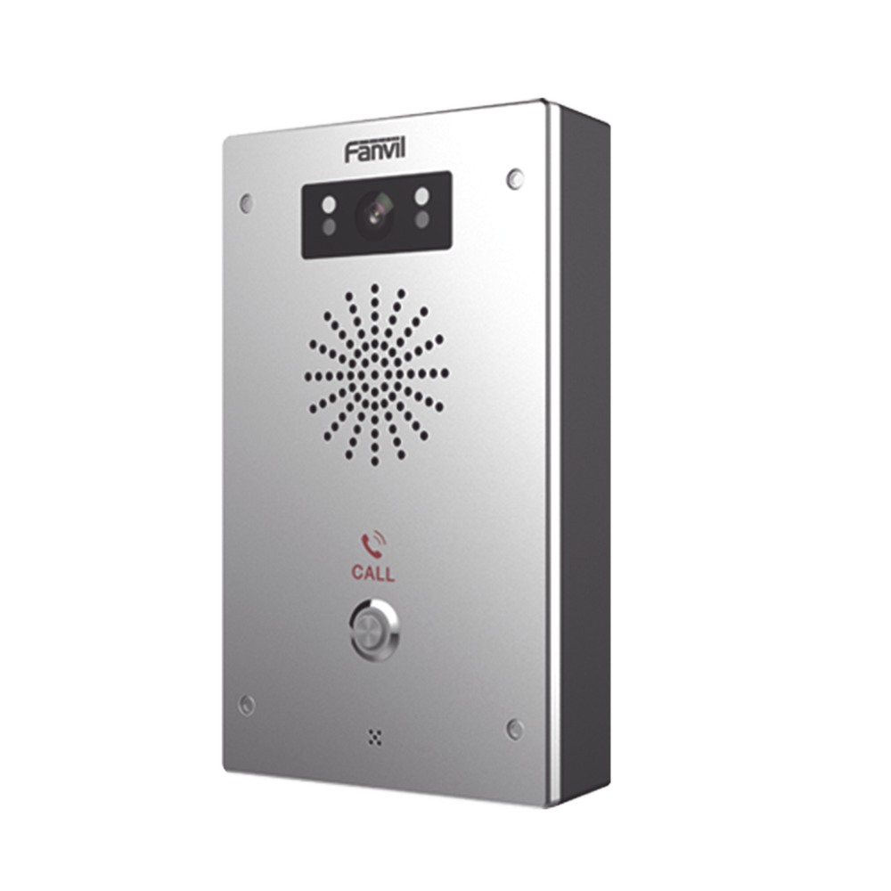 Video Intercomunicador IP, 2 líneas SIP, 2 relevadores con botón para llamada, Onvif, anti-vandálico, PoE, IP65 e IK10, PoE
