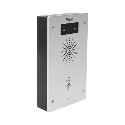 Video Intercomunicador IP, 2 líneas SIP, 2 relevadores con botón para llamada, Onvif, anti-vandálico, PoE, IP65 e IK10, PoE