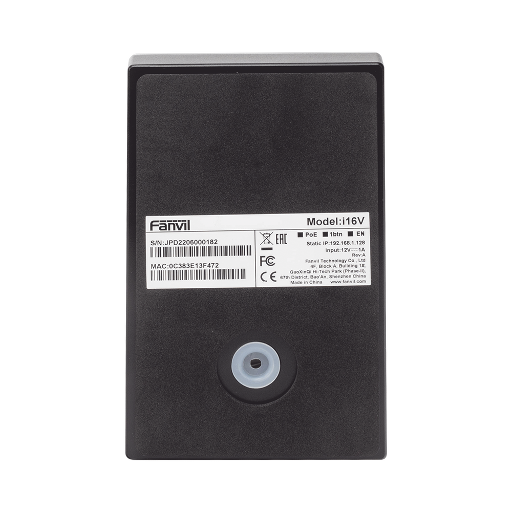 Video Intercomunicador IP, 2 líneas SIP, 2 relevadores con botón para llamada, Onvif, anti-vandálico, PoE, IP65 e IK10, PoE