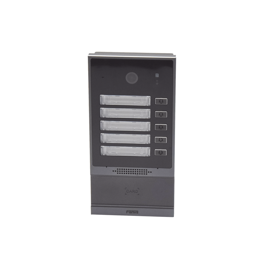 Videoportero SIP i63, 2 relevadores con 5 botones de marcación rápida, anti-vandálico, IP66 y IK07, PoE