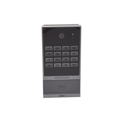 Videoportero SIP para Control de Acceso, Teclado numérico iluminado, 2 relevadores, anti-vandálico, IP66 y IK07, PoE