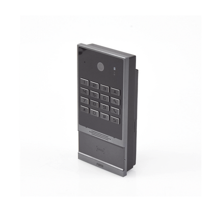Videoportero SIP para Control de Acceso, Teclado numérico iluminado, 2 relevadores, anti-vandálico, IP66 y IK07, PoE