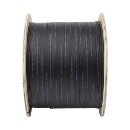 Carrete de 1 km de Fibra Óptica Drop, Interior/Exterior G.657A2 Monomodo de 1 Hilo (Unifibra), Dieléctrica, Forro Negro