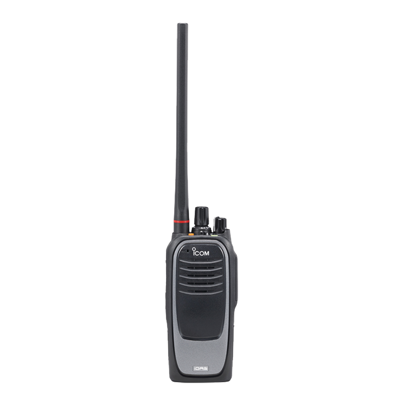 Radio digital NXDN sin pantalla en la banda de UHF, rango de frecuencia 380-470MHz, sumergible IP68, con encriptación DES, GPS,  bluethooth, grabador de voz, 32 canales. no incluye cargador ni antena.