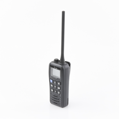 Radio Marina VHF / 6W Potencia Transmisión / IP57 Submersible 1m 30min / Flotación con Alarma / 156-163 MHz / Dualwatch-Triwatch