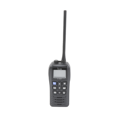 Radio Marina VHF / 6W Potencia Transmisión / IP57 Submersible 1m 30min / Flotación con Alarma / 156-163 MHz / Dualwatch-Triwatch