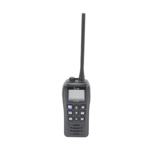 Radio Marina VHF / 6W Potencia Transmisión / IP57 Submersible 1m 30min / Flotación con Alarma / 156-163 MHz / Dualwatch-Triwatch