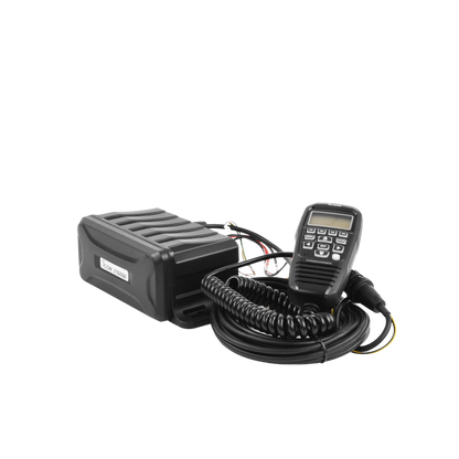 Radio Marina VHF / 25W de Potencia / Clase D DSC Integrado / IPX7 Submersible / Interfaz NMEA 0183