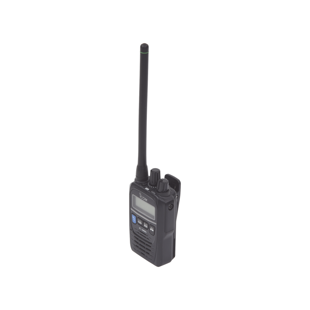 Radio portátil marino y comercial en VHF, incluye los canales USA, INT, CAN, y del clima