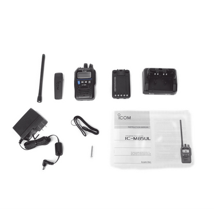 Radio VHF Portátil, Intrínsicamente Seguro, 5 W de Potencia de RF, Certificado UL, Opción de Uso en Mar y Tierra, Funciones de Emergencia, IP67 y MIL-STD-810G, 11 horas de duración de batería
