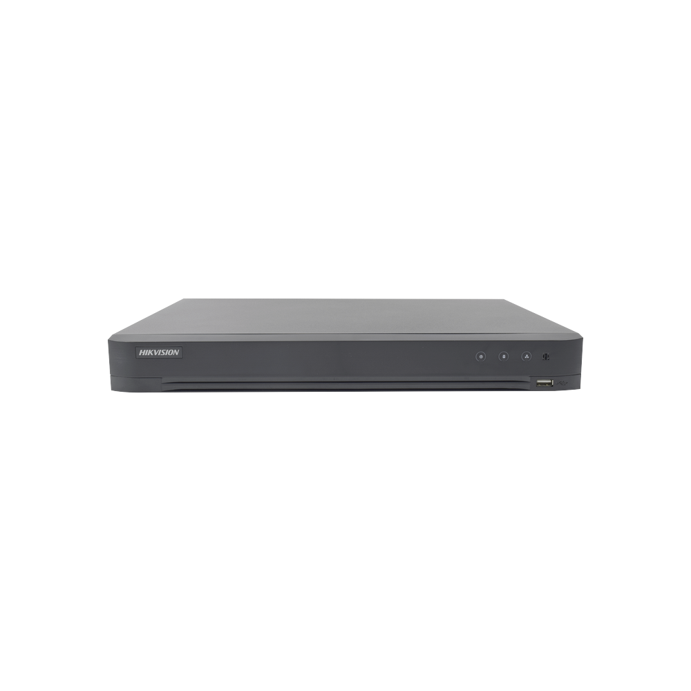 [Audio Bidireccional] DVR 32 Canales TurboHD + 8 Canales IP / 5 Megapixel Lite - 3K Lite / Acusense / Reconocimiento Facial  / Audio por Coaxitron / 2 Bahías de Disco Duro / H.265+ / Salida de Video en Full HD