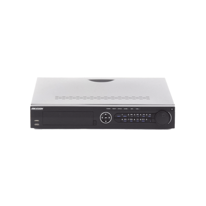 DVR 16 Canales TurboHD + 8 Canales IP / 3K/5MP / Audio por Coaxitron / Acusense / 4 Bahías de Disco Duro / Videoanalisis / 16 Entradas de Alarma